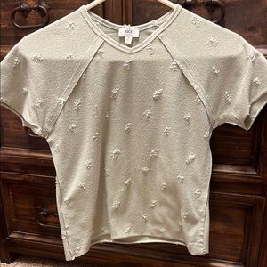BKE Cream Raglan Sleeve Boxy Tee